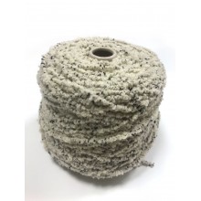 Rocca ricciola panna cpn micro ciuffetti neri